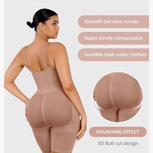 FeelinGirl Shapewear Bodysuit Tummy Control Seamless Sculpting Butt Lifter M/L